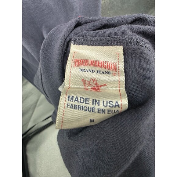 True Religion Navy Polo Shirt Medium 100% Cotton Short Sleeve NWOT - Picture 4 of 7